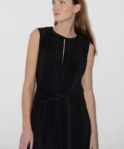 Great Plains Plisse Pleat Jumpsuit Black