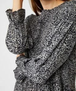 Great Plains Ivy Fleur Black Milk Smock Dress