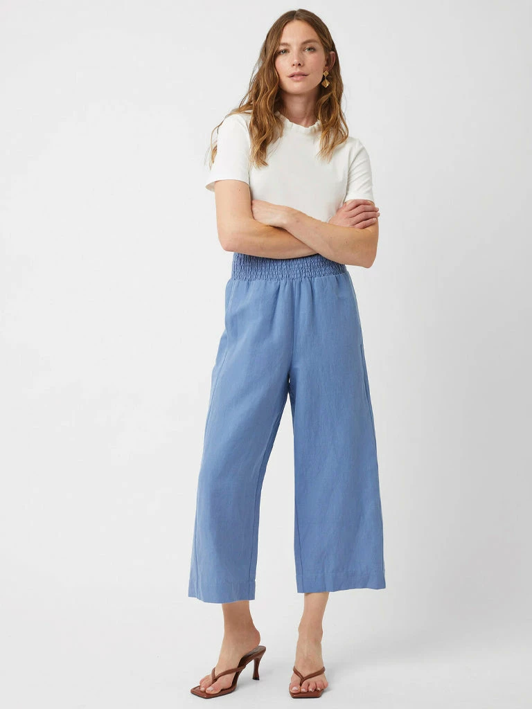 Great Plains Milos Cropped Trousers In Riviera Blue 6 Great Plains Milos Cropped Trousers In Riviera Blue