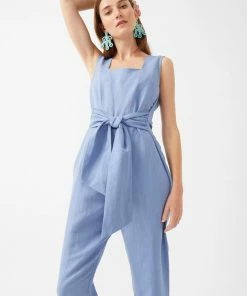 Great Plains Milos Jumpsuit In Riviera Blue