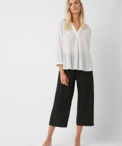 Great Plains Summer Texture Long Sleeve Loose Blouse