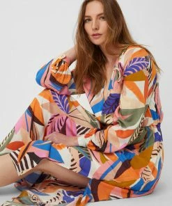 Great Plains Summer Leaves Midi Dress