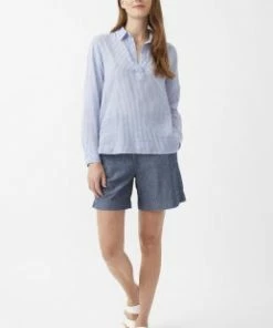 Great Plains Tia Stripe Long-sleeved Popover Shirt