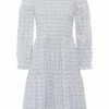Great Plains Ella Embroidered Round Neck, Long Sleeved Dress
