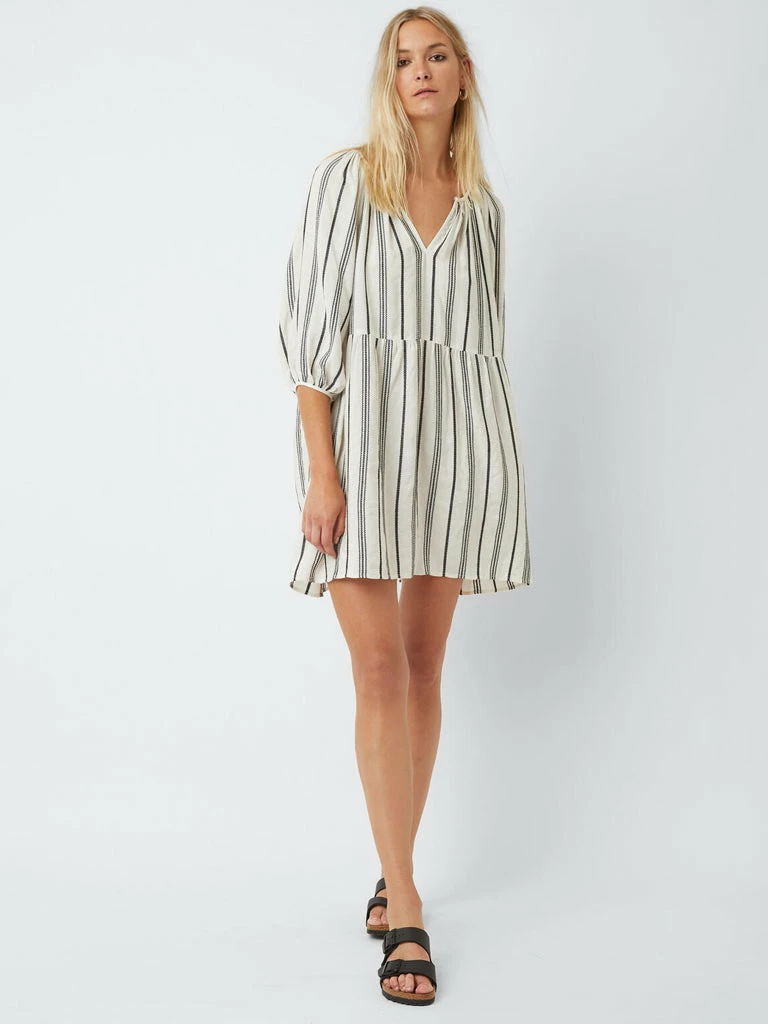 Great Plains Stripe Dress In Milk & Black 7 Great Plains Stripe Dress In Milk & Black