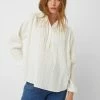 Great Plains Summer Texture Blouse In Milk