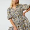 Great Plains Fiji Bloom Midi Dress In Tidal Blue Multi