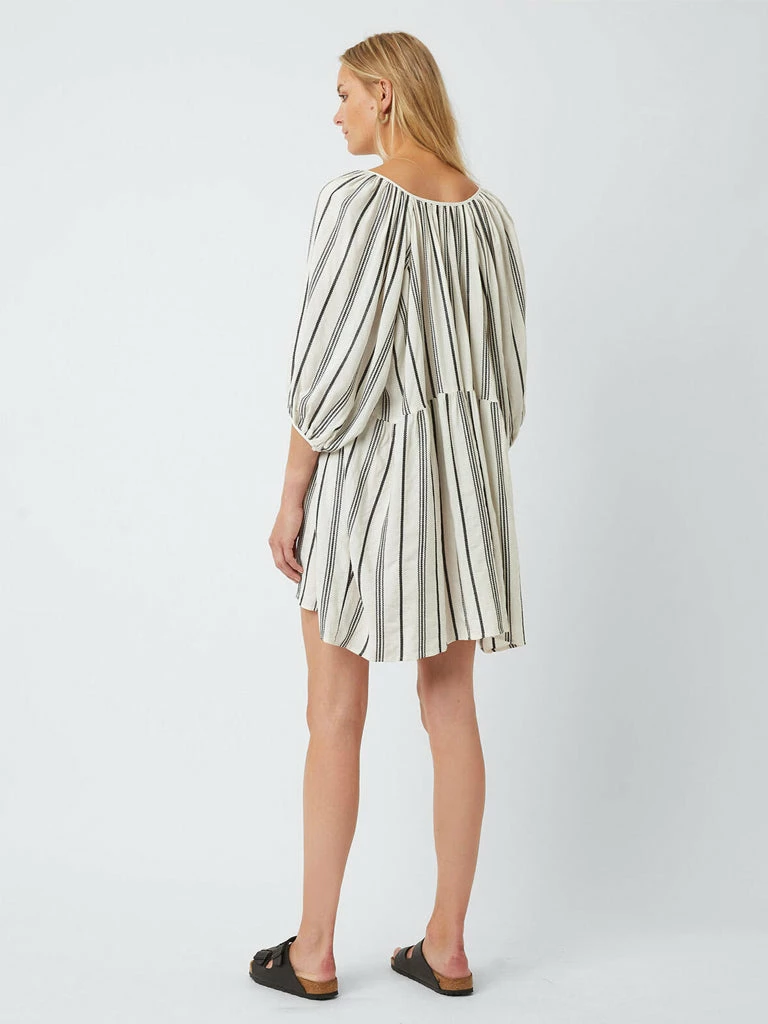 Great Plains Stripe Dress In Milk & Black 4 Great Plains Stripe Dress In Milk & Black