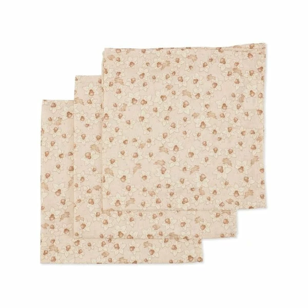 Konges Slojd : 3 Pack Muslin Cloth - Peekaboo 3 Konges Slojd : 3 Pack Muslin Cloth - Peekaboo