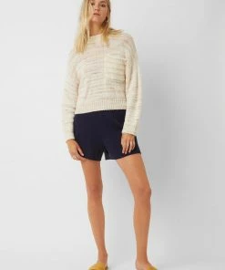 Great Plains Summer Soft Jumper In Cream Multi