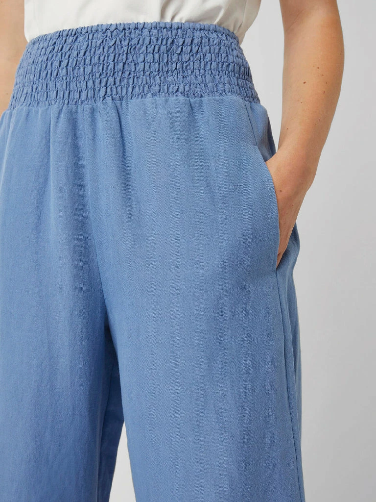 Great Plains Milos Cropped Trousers In Riviera Blue 4 Great Plains Milos Cropped Trousers In Riviera Blue