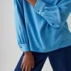 Great Plains Core Luxe Crepe Top Aegean Blue 1 Great Plains Core Luxe Crepe Top Aegean Blue