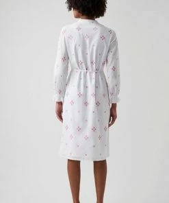 Great Plains Chintz Cotton Dress Milk Pop Pink