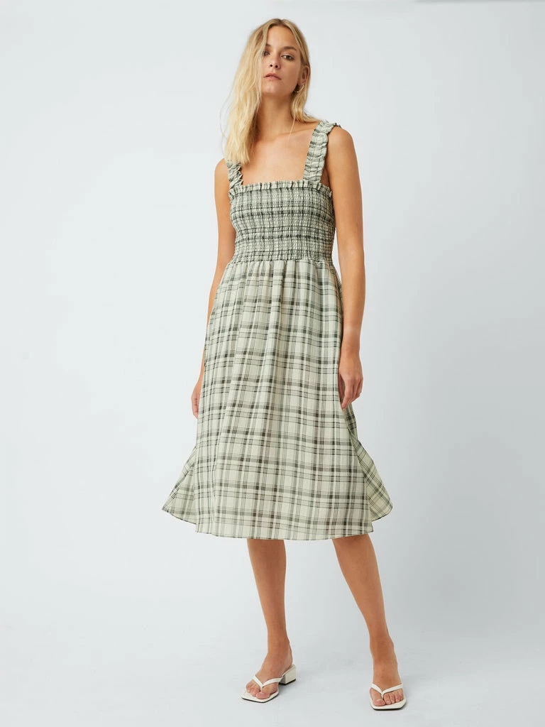 Great Plains Summer Check Dress In Black & Cream 9 Great Plains Summer Check Dress In Black & Cream