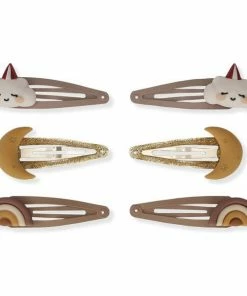 Konges Slojd 3 Pack Hair Clips Rainbow