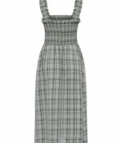 Great Plains Summer Check Dress In Black & Cream 14 Great Plains Summer Check Dress In Black & Cream