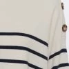 Great Plains Cordell Stripe 3/4 Sleeve Round Neck Jumper