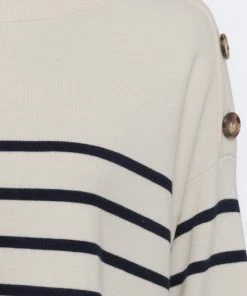 Great Plains Cordell Stripe 3/4 Sleeve Round Neck Jumper