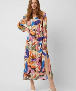 Great Plains Summer Leaves Midi Dress