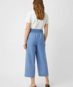 Great Plains Milos Cropped Trousers In Riviera Blue
