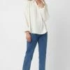 Great Plains Summer Texture Long Sleeve Loose Blouse