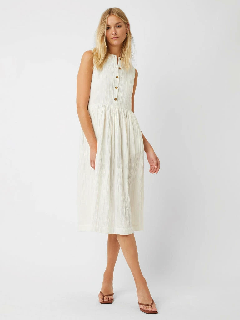 Great Plains Summer Midi Dress In Milk 3 Great Plains Summer Midi Dress In Milk