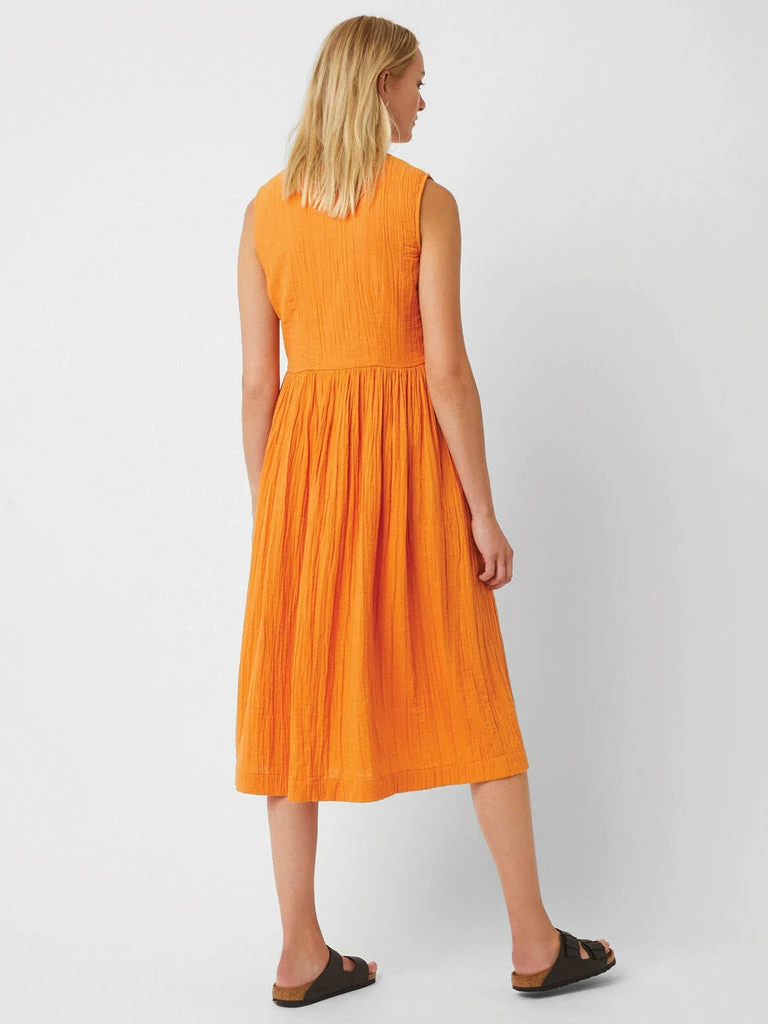 Great Plains Summer Midi Dress In Seville Orange 4 Great Plains Summer Midi Dress In Seville Orange