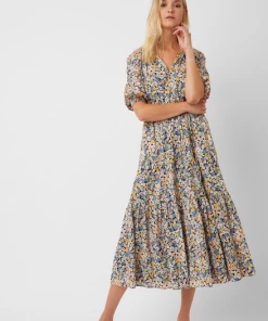 Great Plains Fiji Bloom V Neck Midi Dress