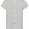 Great Plains Button Back T-Shirt in Milk