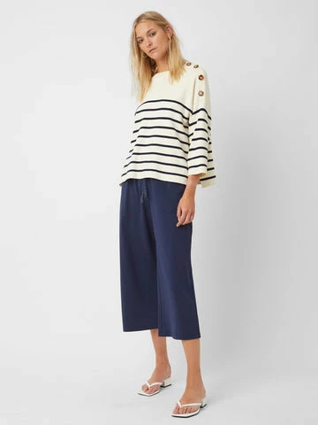 Great Plains Cordell Stripe 3/4 Sleeve Round Neck Jumper 4 Great Plains Cordell Stripe 3/4 Sleeve Round Neck Jumper