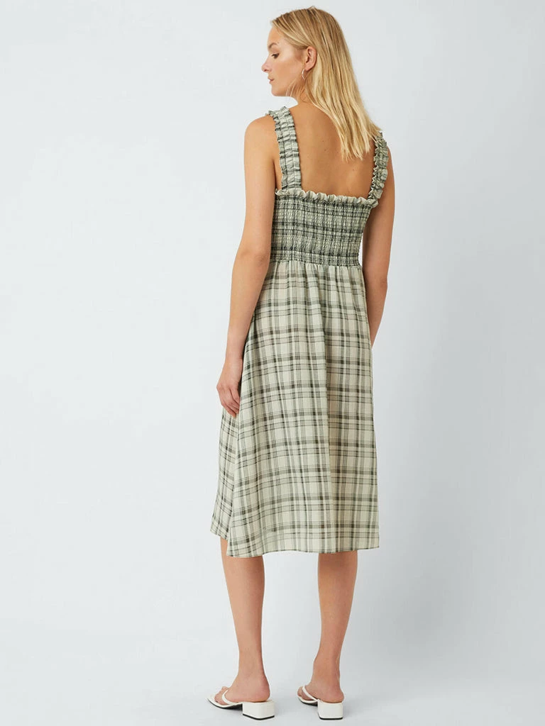 Great Plains Summer Check Dress In Black & Cream 4 Great Plains Summer Check Dress In Black & Cream