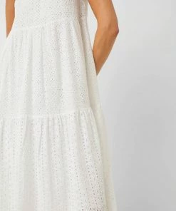Great Plains Summer Broderie Dress In White
