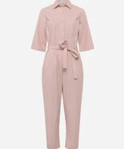 Great Plains Utility Jumpsuit In Soft Pink