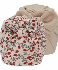 Konges Slojd 2 Pack Bambi Bonnet - Poppy/Brazilian Sand