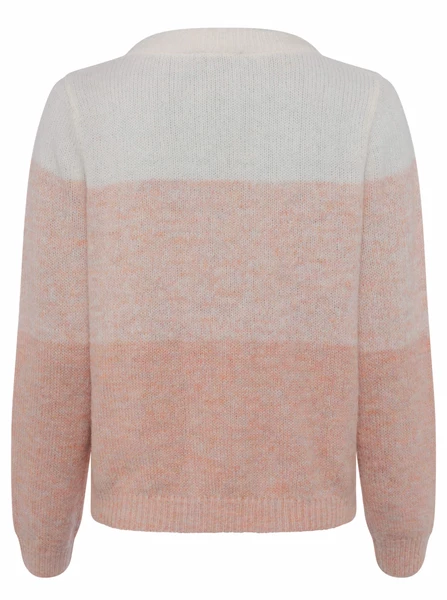 Great Plains Ombre Knit Crew Jumper Pink 5 Great Plains Ombre Knit Crew Jumper Pink