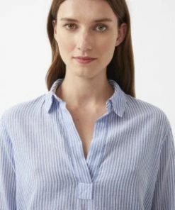 Great Plains Tia Stripe Long-sleeved Popover Shirt