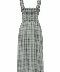 Great Plains Summer Check Dress In Black & Cream 12 Great Plains Summer Check Dress In Black & Cream