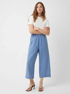 Great Plains Milos Cropped Trouser - Riviera Blue 3 Great Plains Milos Cropped Trouser - Riviera Blue