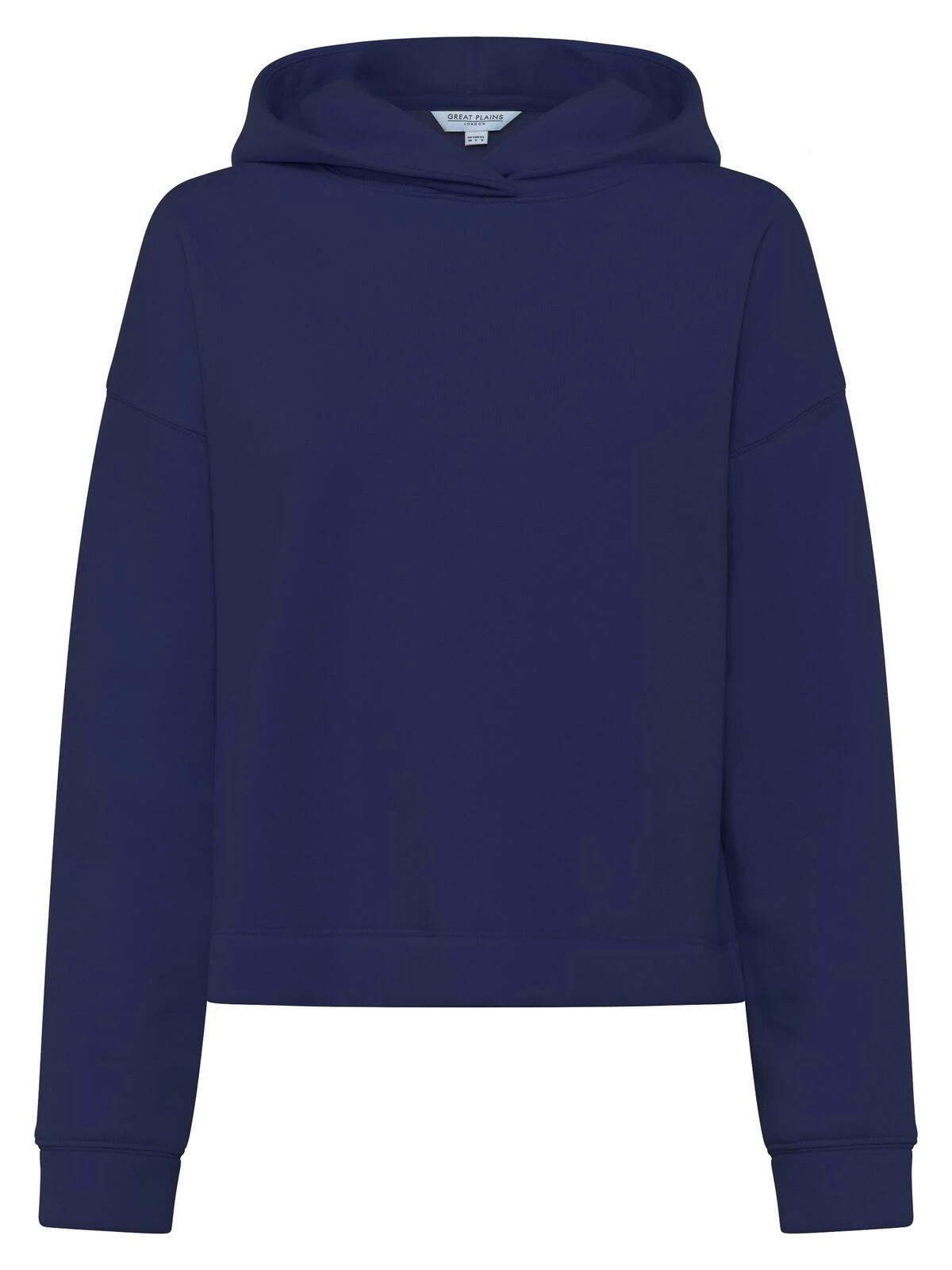 Great Plains Soft Sweat Hooded Top In Dark Navy 3 Great Plains Soft Sweat Hooded Top In Dark Navy