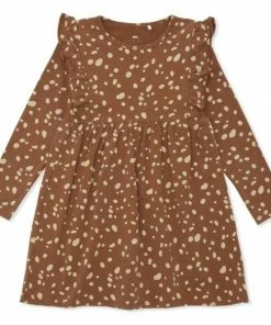 Konges Slojd Christmas Dress Deer Brown