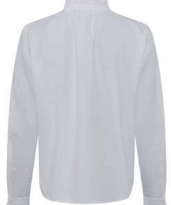 Great Plains Chambray Oxford L/s Blouse | White