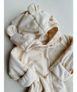 Konges Slojd Classic Onesie With Hood - Petit Lapin