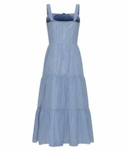 Great Plains Tia Stripe Sleeveless Tie Maxi Dress