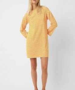 Great Plains Bobbie Stripe Long-Sleeved Boat-Neck Dress