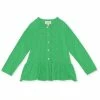 Konges Slojd : Cypres Frill Cardigan - Kelly Green