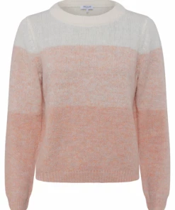 Great Plains Ombre Knit Crew Jumper Pink