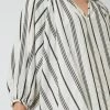 Great Plains Stripe Blouse In Milk & Black