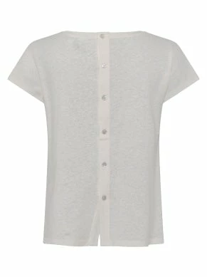 Great Plains Linen Blend Button-Back Top - Milk 3 Great Plains Linen Blend Button-Back Top - Milk