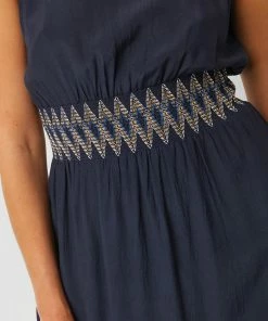 Great Plains Samiya Smock Dress In Dark Navy