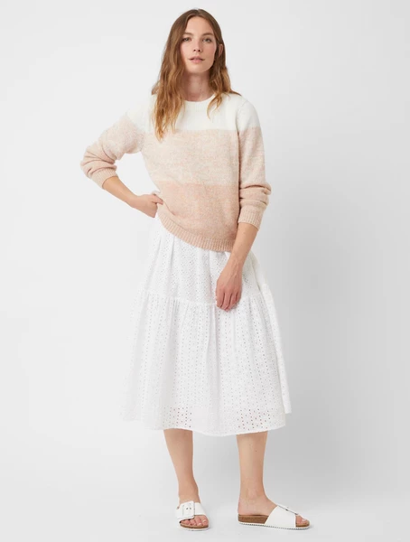 Great Plains Ombre Knit Crew Jumper Pink 3 Great Plains Ombre Knit Crew Jumper Pink